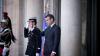 Emmanuel Macron sur le perron de l\'Elysée, le 16 juin 2017